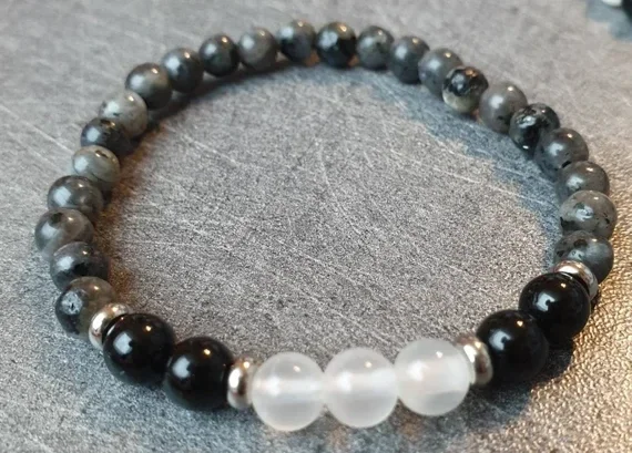 bracelet triple labradorite