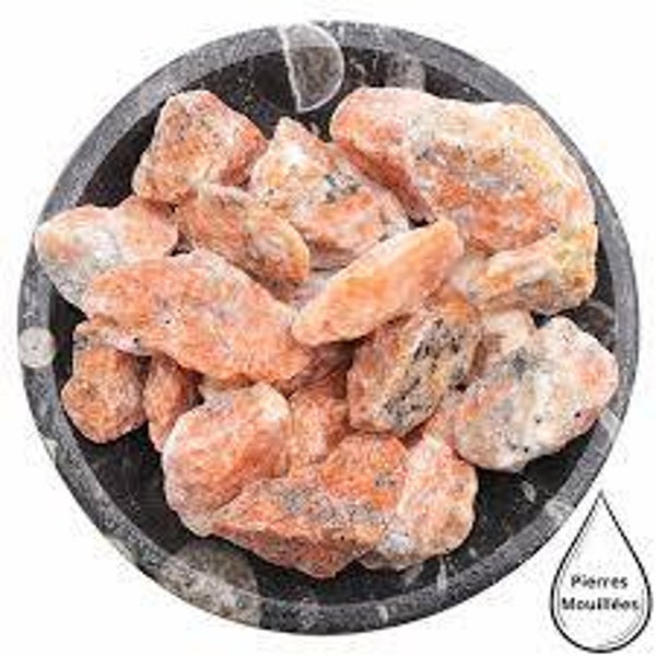 pierre calcite orchidee brute
