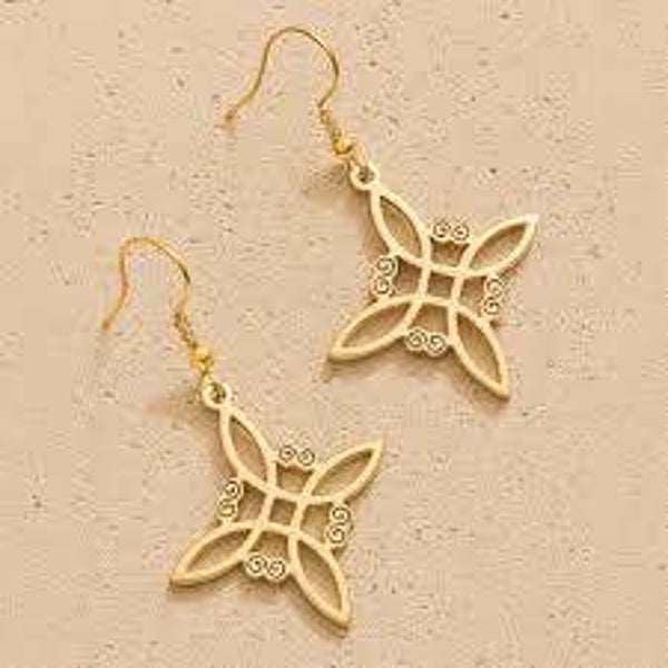 boucle d'oreille noeud de sorciere