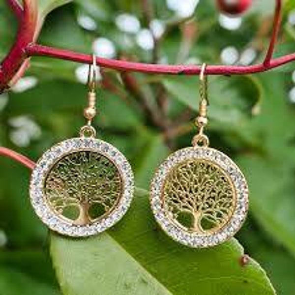 boucle d oreille arbre de vie