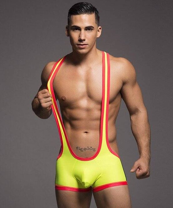 AC Andrew Christian wrestling Singlet