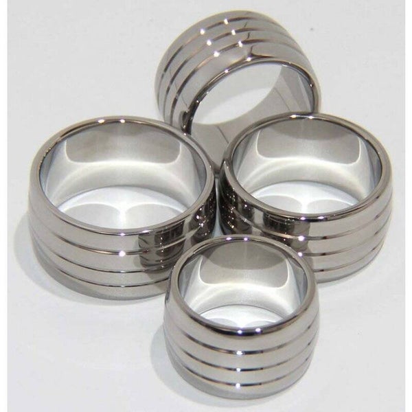 RVS Cockring "Grooved"