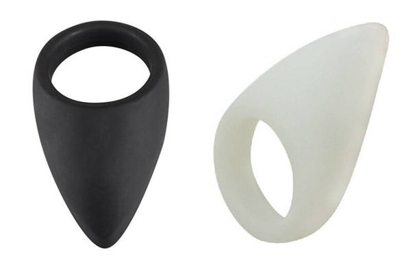 Teardrop Silicone Cockring Wit
