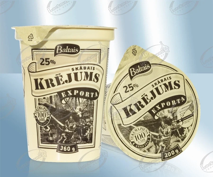 Сметана жирность 25% 360gr 4750072043196