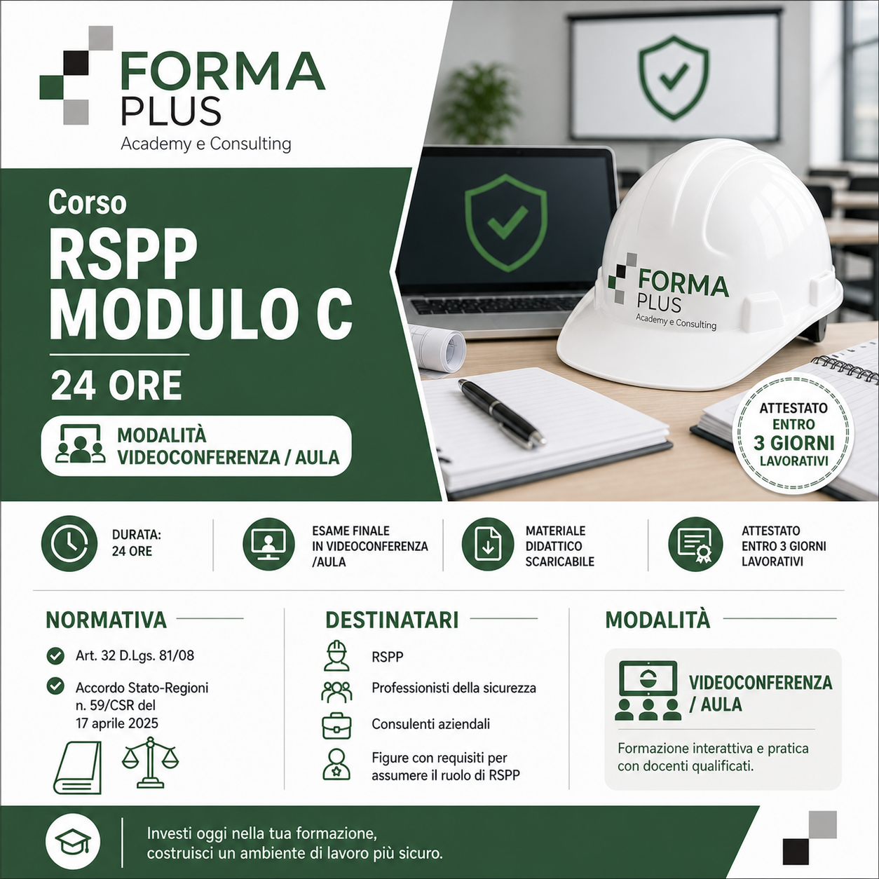 Corso RSPP Modulo C 24 Ore