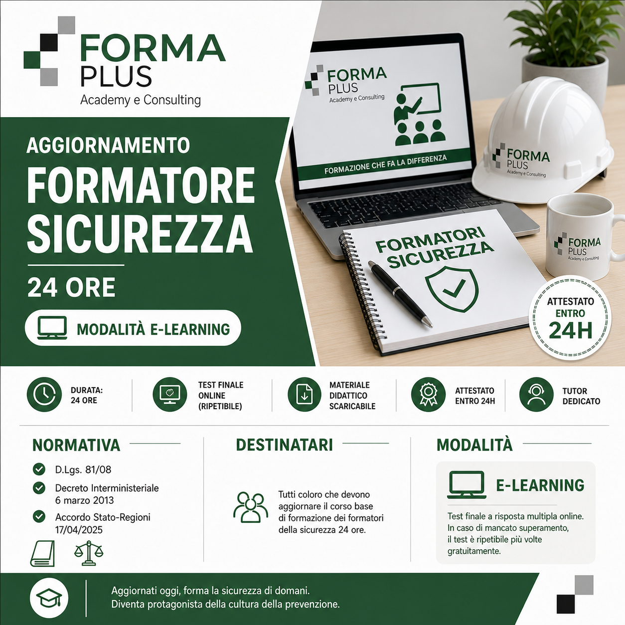 Aggiornamento Formatore Sicurezza 24 Ore