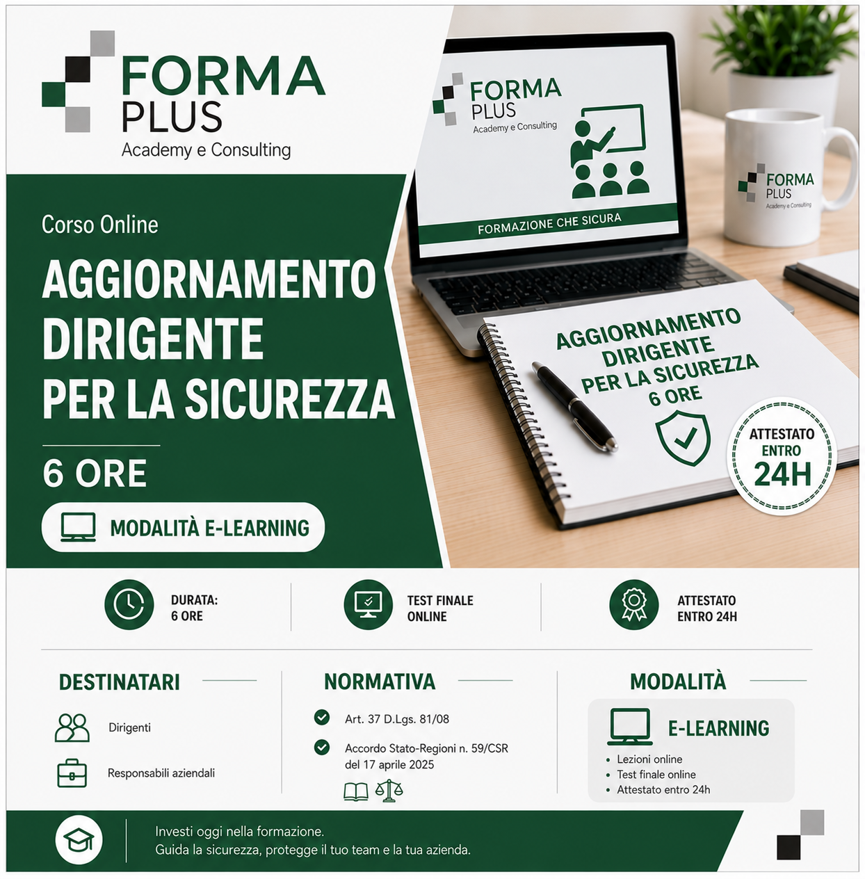 Aggiornamento Dirigente per la Sicurezza 6 Ore