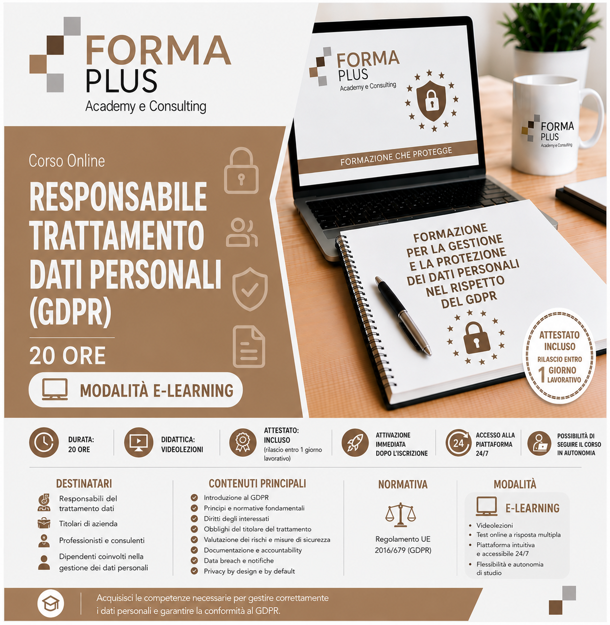 Responsabile Trattamento Dati Personali (GDPR) - 20 ore