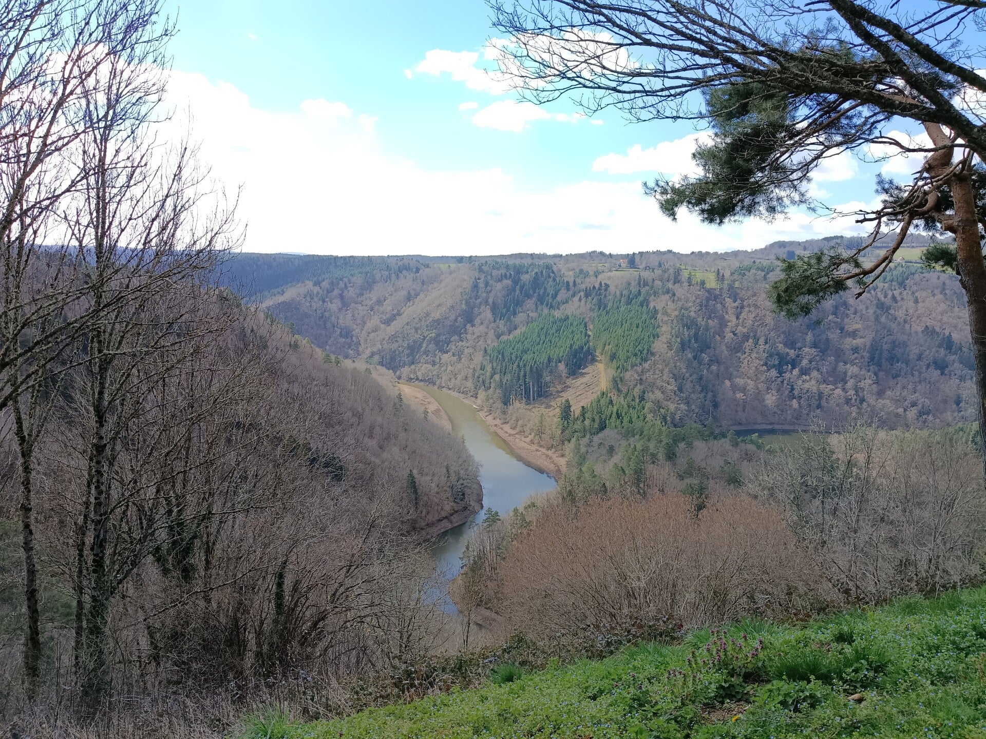 Rivier Sioule in de Auvergne