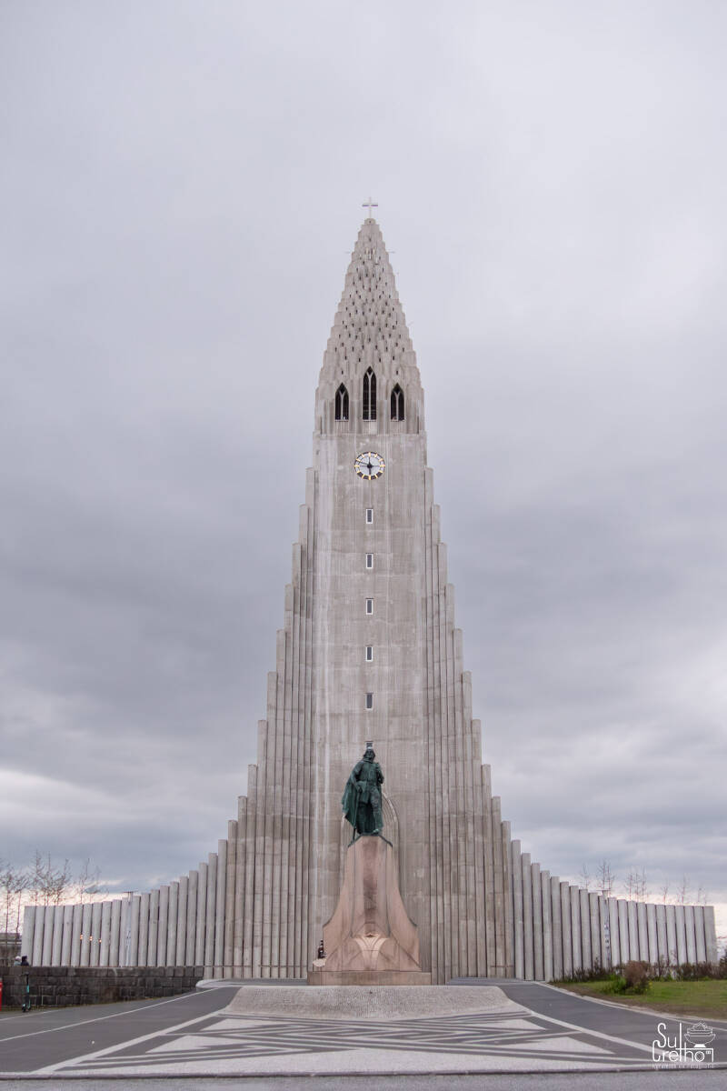 Hallgrímskirkja in Reykjavik, IJsland