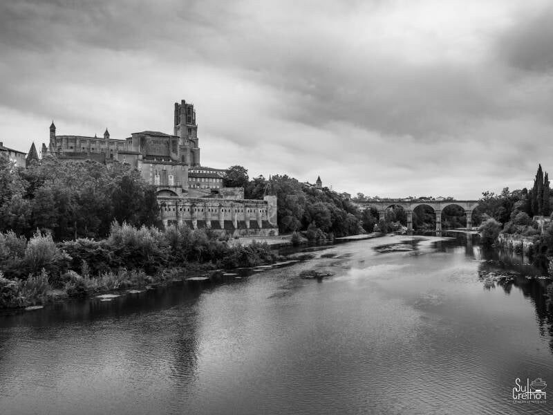 Kathedraal Sainte-Cécile in Albi  aan de rivier de Tarn - Frankrijk