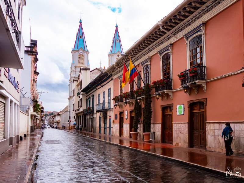 Alfonso kerk in Cuenca, Ecuador