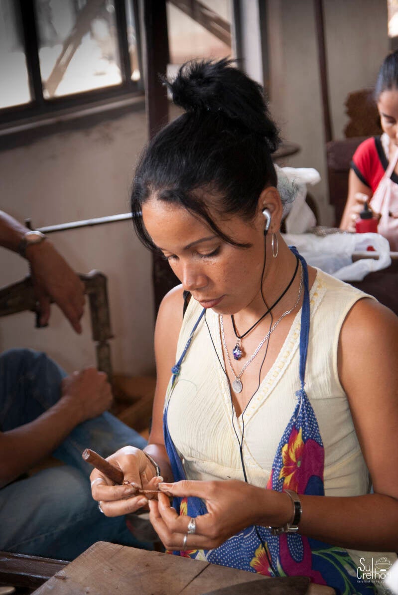 Sigaren rollen in Havana, Trinidad