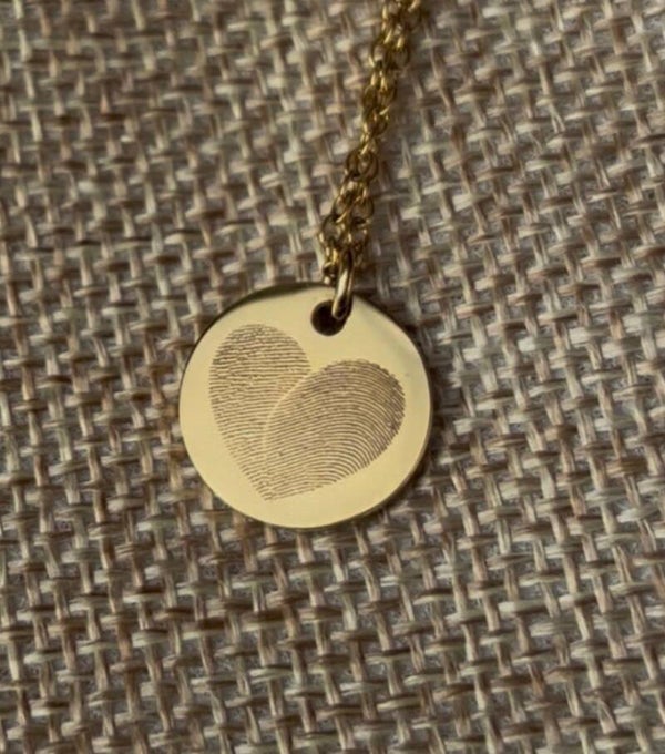 Ketting rond 1 disc vingerafdruk(ken)