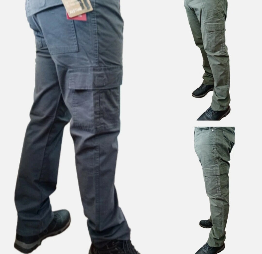 Pantalone cargo ESTIVI COTONE tasche laterali tasconi
