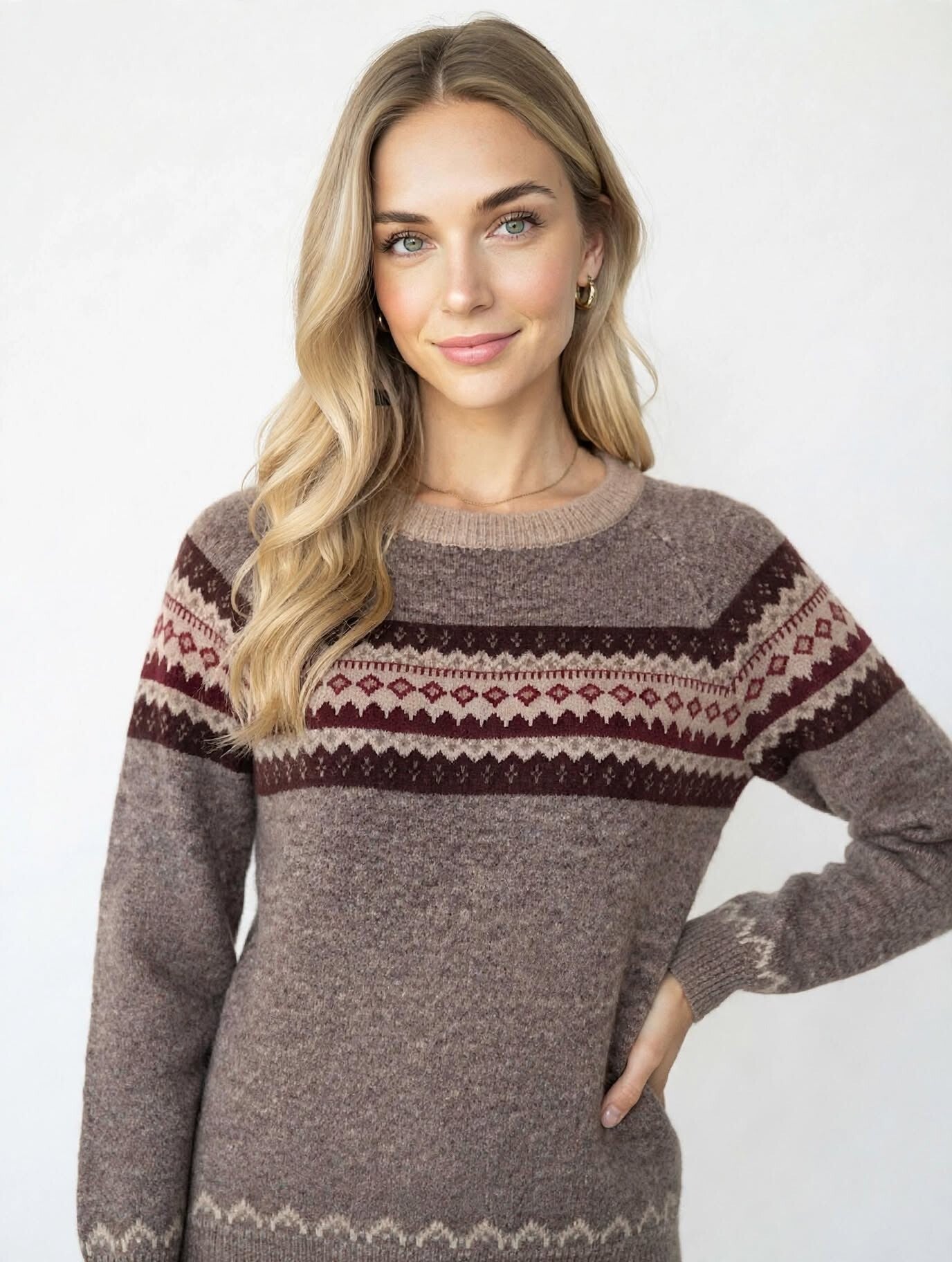 Maglione Donna Invernale - Maglioncino Girocollo - pullover Morbido - Regular Fit