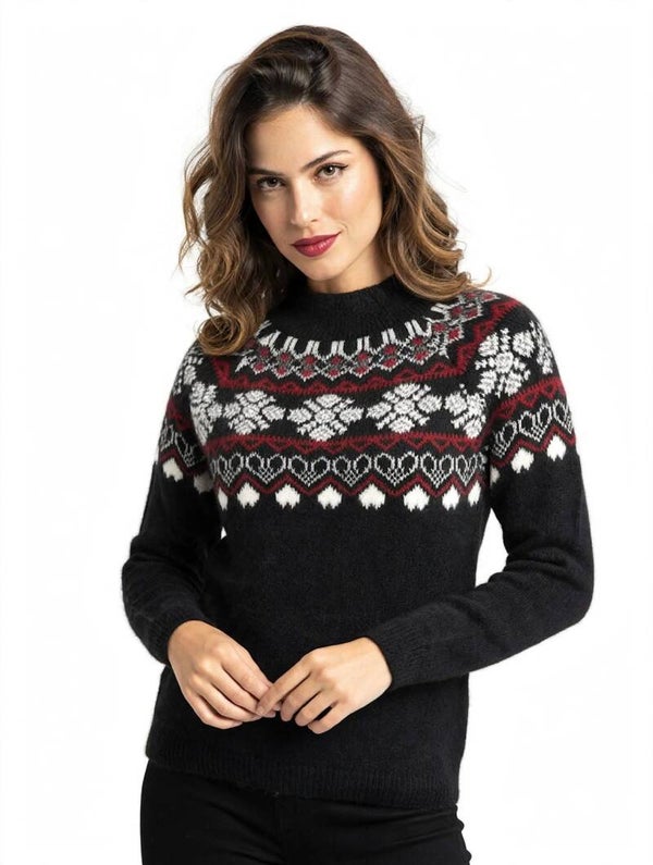Maglione Donna Invernale - Lupetto Calde - Dolcevita Morbida - Regular Fit