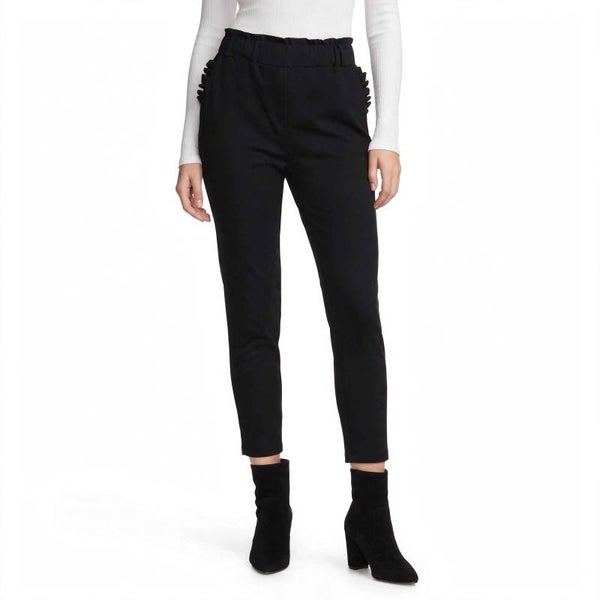 Pantalone Donna Regular Fit Invernale Vita Alta Elastico