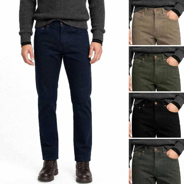 Pantalone Uomo Jeans Taglie Forti Invernale Elasticizzato Vita Alta - Modello 5 Tasche - Regular Fit - dalla 46 alla 64