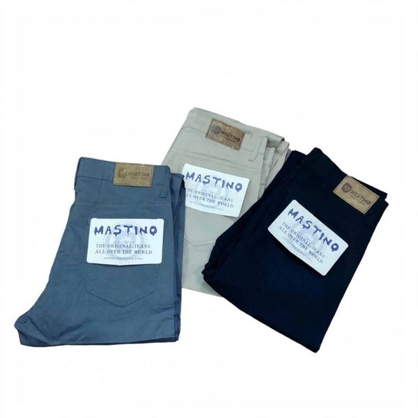 Pantalone Uomo Mastino - Leggerissimo Estivo - 98% Cotone Elasticizzato- - vita alta - regular fit - taglie 44-64