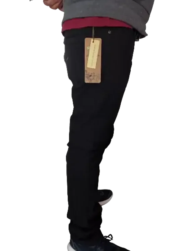 JEANS NERO  ELASTICIZZATO TESSUTO 4 STAGIONI VITA ALTA