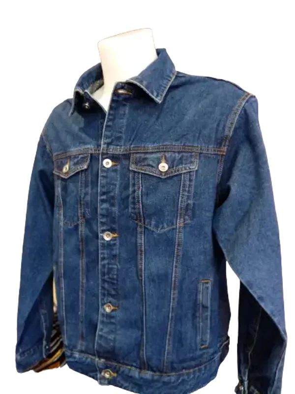 Giubbotto di Jeans Uomo Giacca Denim Giubbino Elasticizzato regular fit cotone
