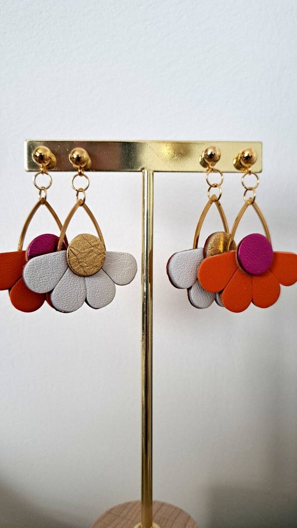 Boucles d'oreilles  FLORE