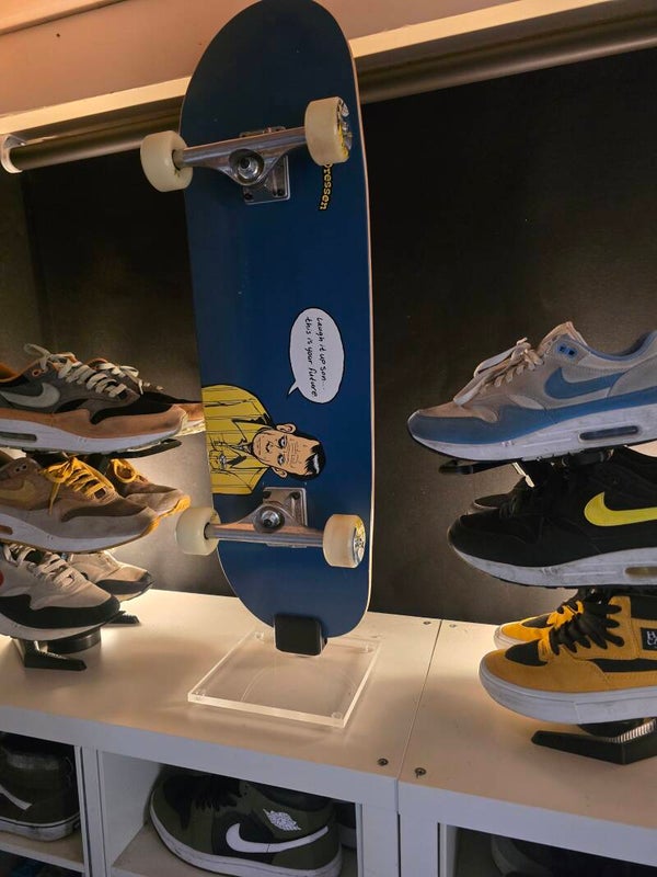 Skateboard Display Stand – Vertical Deck Holder for completes.