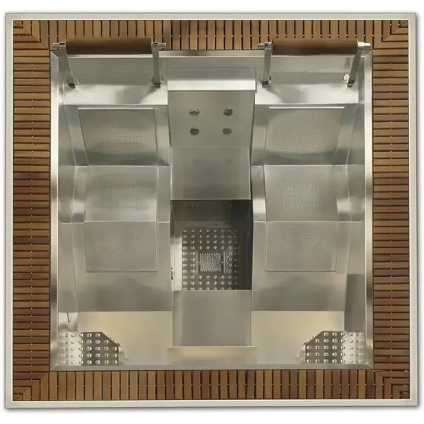 Spa Lineon en acier inoxydable 4 positions 270 x 230 x 90 cm  12 jets