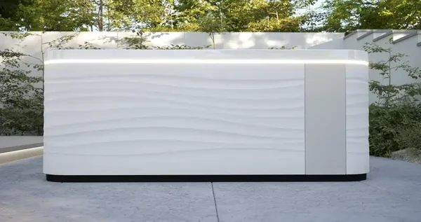 GAMME AURORA: Velvet SPA 5 positions 233 x 233 x 91 cm 56 jets