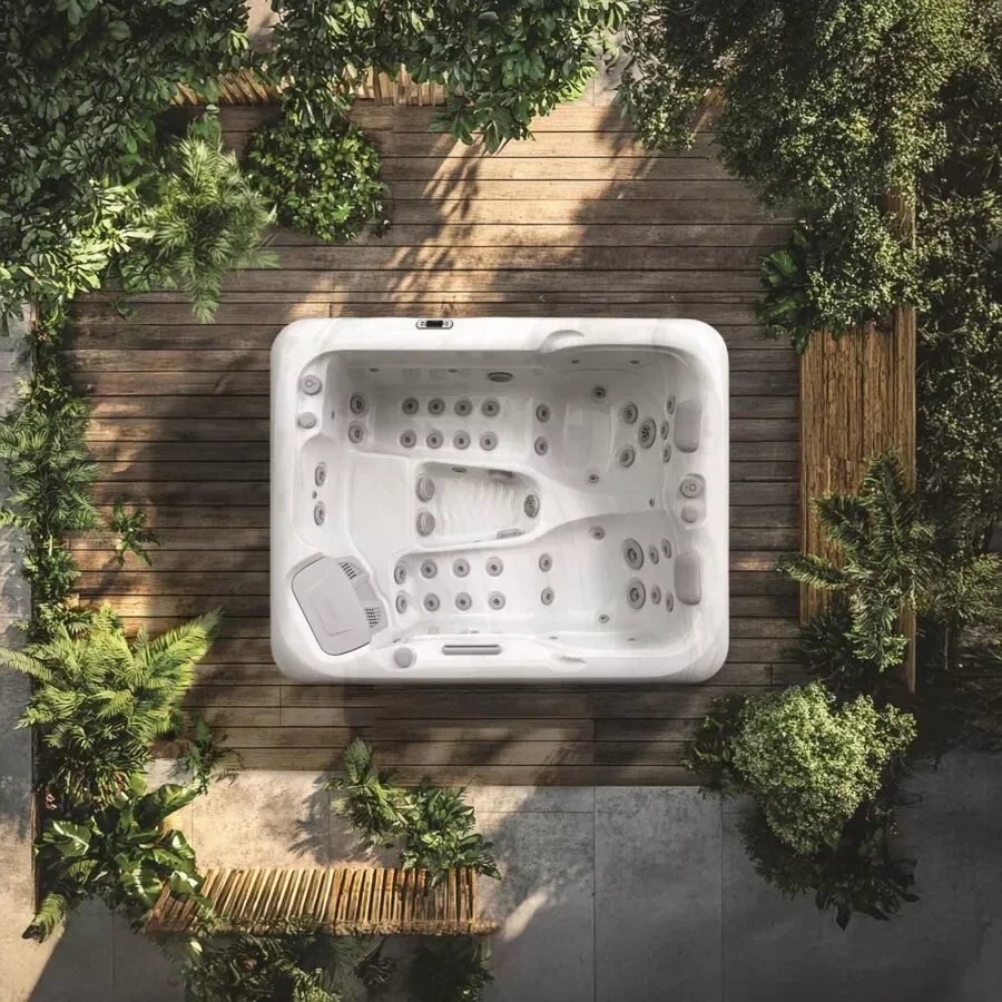 Aquasolus NaturaBalance Sierra 40 jets 3 places avec couverture thermique, marche pied et Bluetooth
