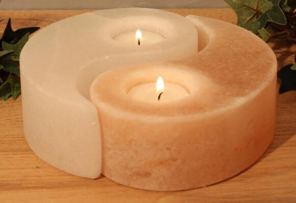 Saltkrystall Yin-Yang.