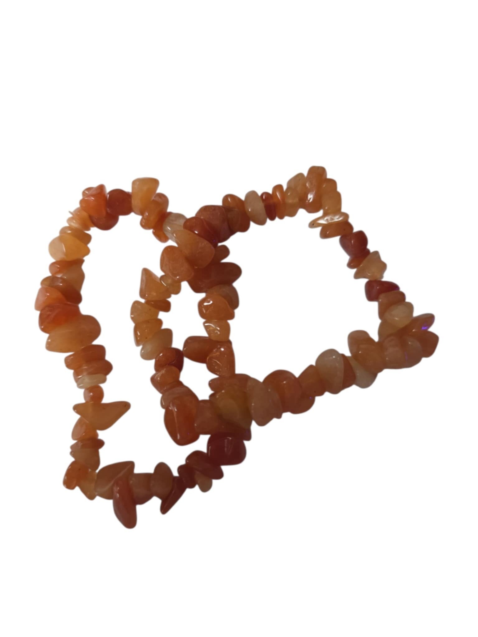 Aventurin Oransje Chips Armbånd