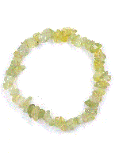 Armbånd Prehnitt Chips