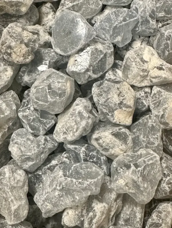 Blå Kalsitt Råstein