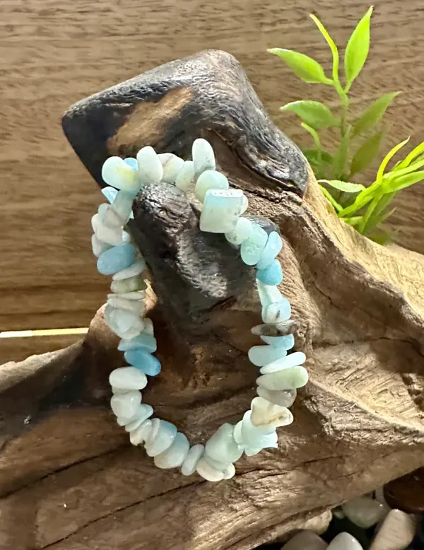 Armbånd Amasonitt Chips