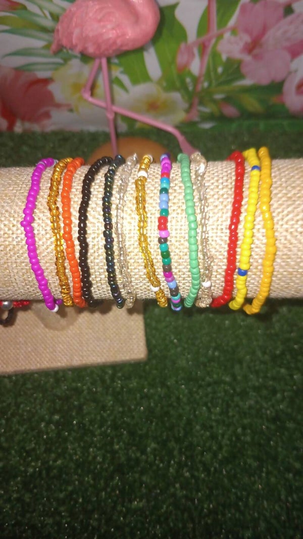 Pulseras de bolitas elásticas