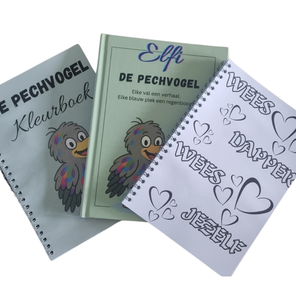 Pechvogel boek + kleurboek