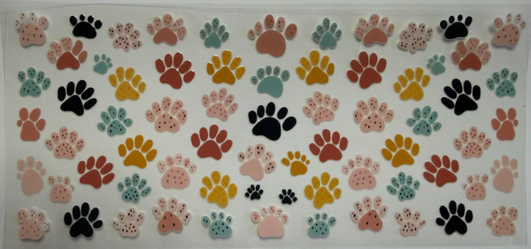 Multicolor Paw Prints