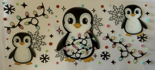 Penguin in Xmas Lights