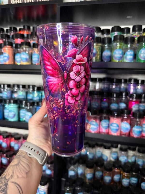 Pink Butterfly Dual Lava