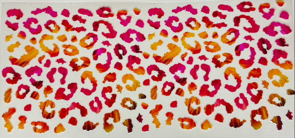 Pink and Orange Leopard