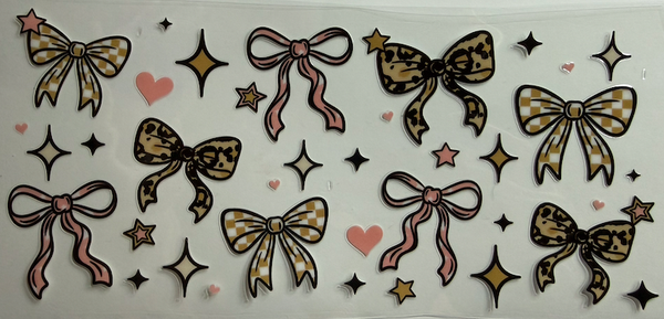 Pink and Brown Bows