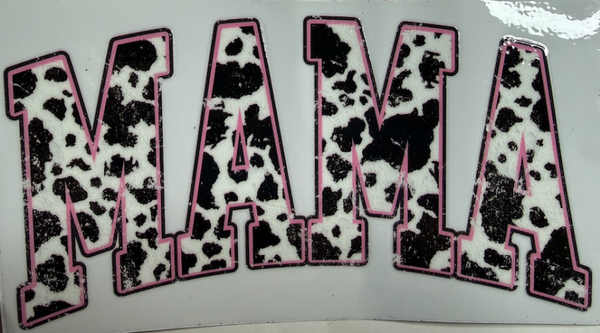 Pink Cow Print Mama