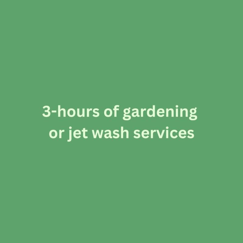 3 hours of Gardening or Jet Washing Service by Tidy Garden London.