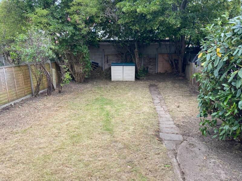 garden following a clearance and tidy up in london nw2