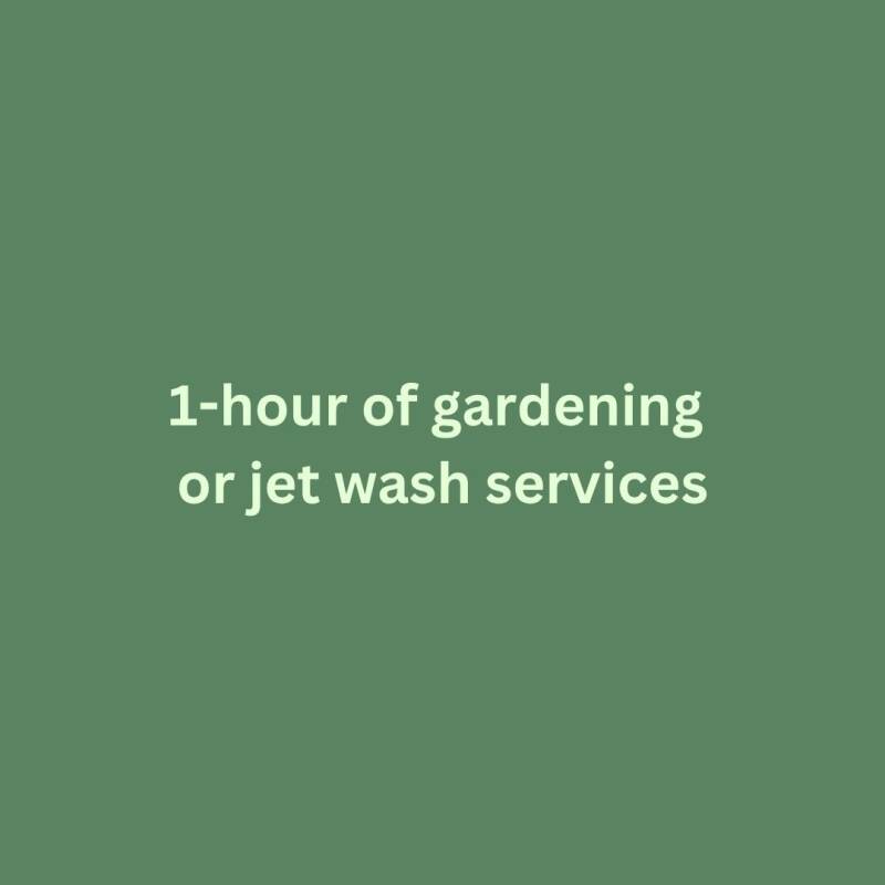 1 Hour of Gardening or Jet Washing Service by Tidy Garden London.