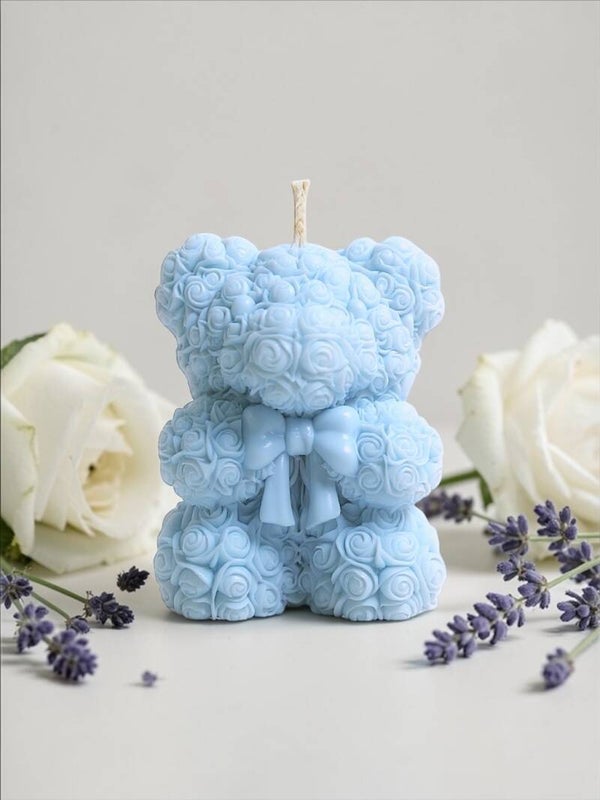 BOUGIE Moulée OURS - LAVANDE
