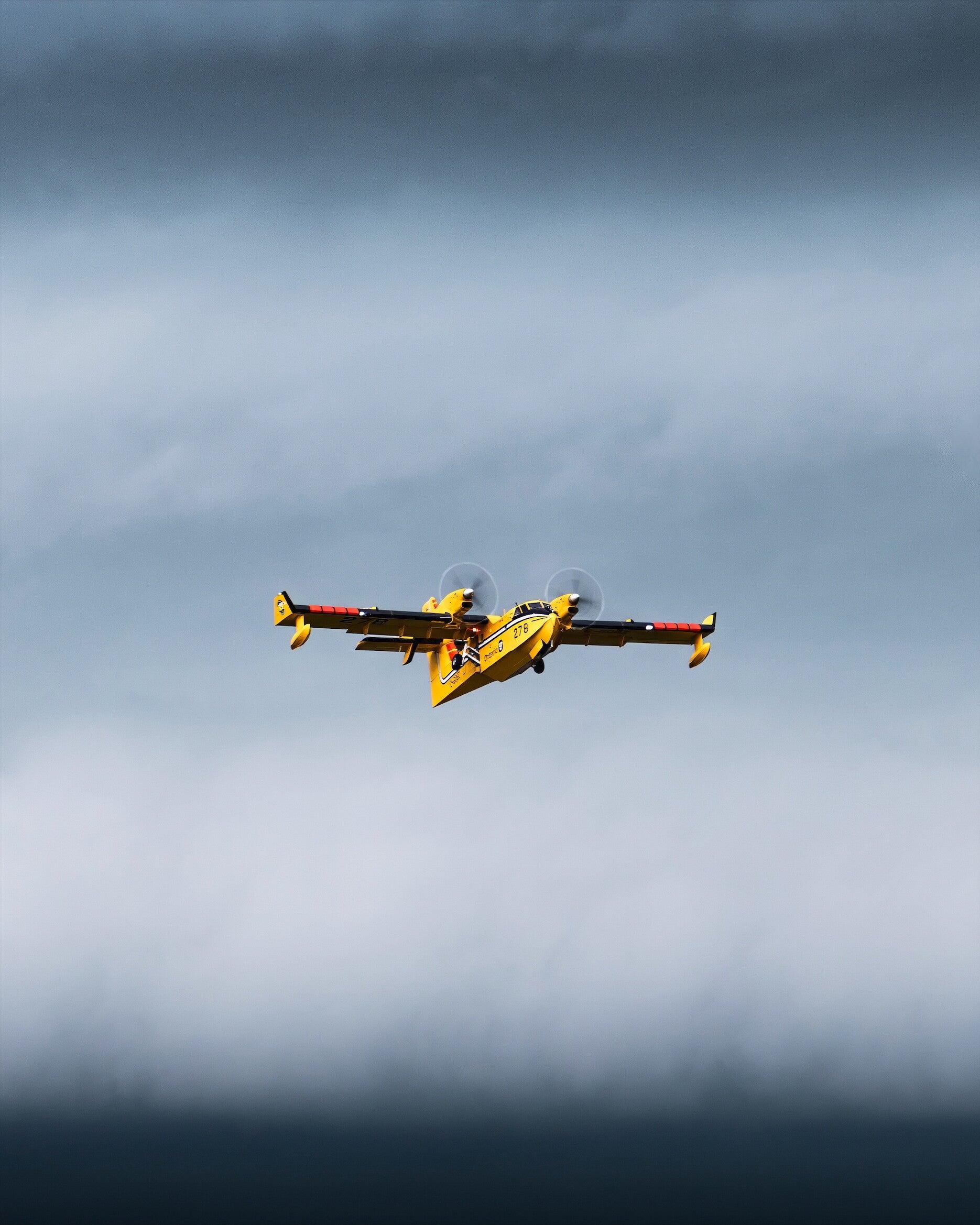 CL-415 Stormy Takeoff