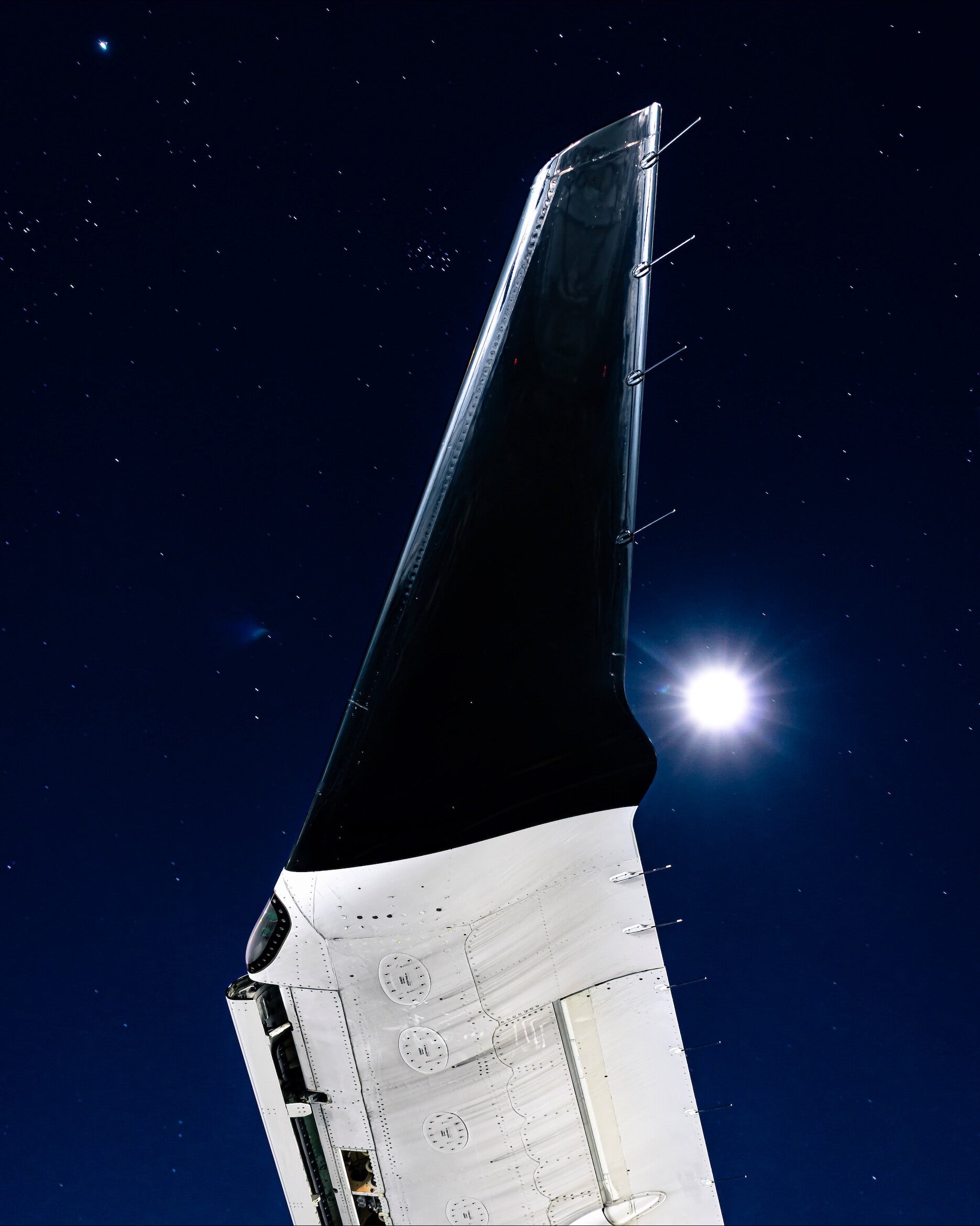 Air Canada A220 Winglet Long Exposure